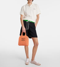 Miu Miu Small raffia tote bag