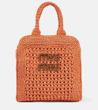 Miu Miu Small raffia tote bag - Miu Miu 小号拉菲草编织手提包