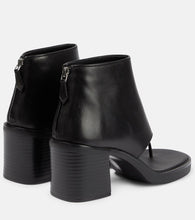 Miu Miu Thong leather ankle sandals