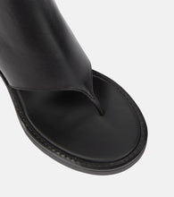 Miu Miu Thong leather ankle sandals