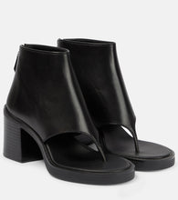 Miu Miu Thong leather ankle sandals - Miu Miu 人字拖皮革踝凉鞋
