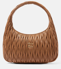 Miu Miu Wander Medium matelass√É¬© leather shoulder bag - Miu Miu Wander 中号绗缝皮革单肩包