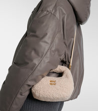 Miu Miu Wander Mini shearling shoulder bag