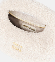 Miu Miu Wander Mini shearling shoulder bag
