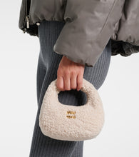 Miu Miu Wander Mini shearling shoulder bag