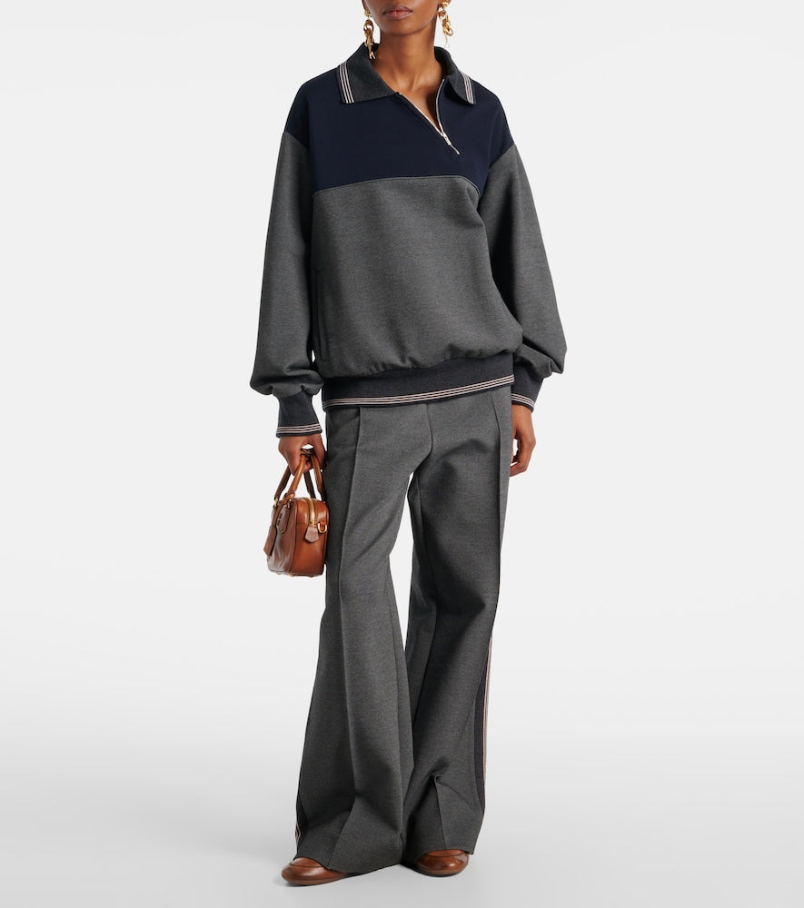 Brown Miu Miu Logo leather sneakers - Low-Top Sneakers