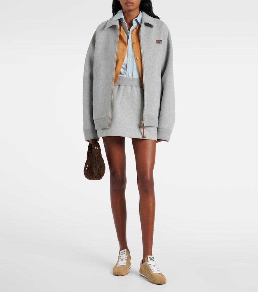 Beige Miu Miu Plume suede sneakers - Low-Top Sneakers