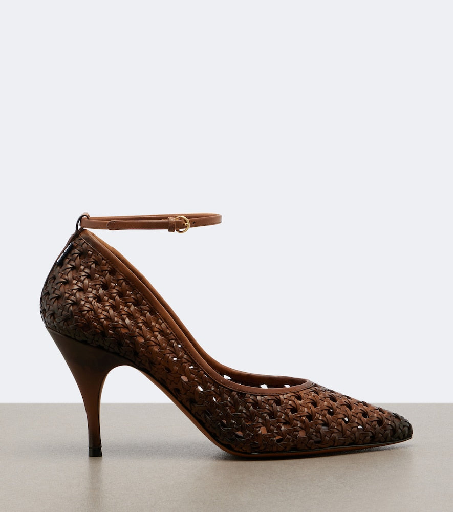 Miu Miu Woven leather pumps in Brown - High-Heel Pumps