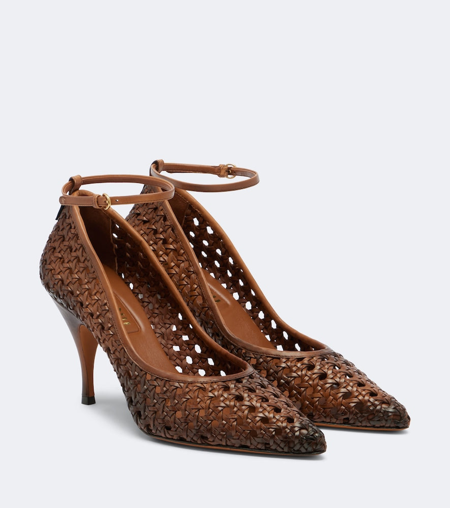 Miu Miu Woven leather pumps in Brown - High-Heel Pumps