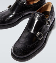 Miu Miu x Church's leather monk strap shoes