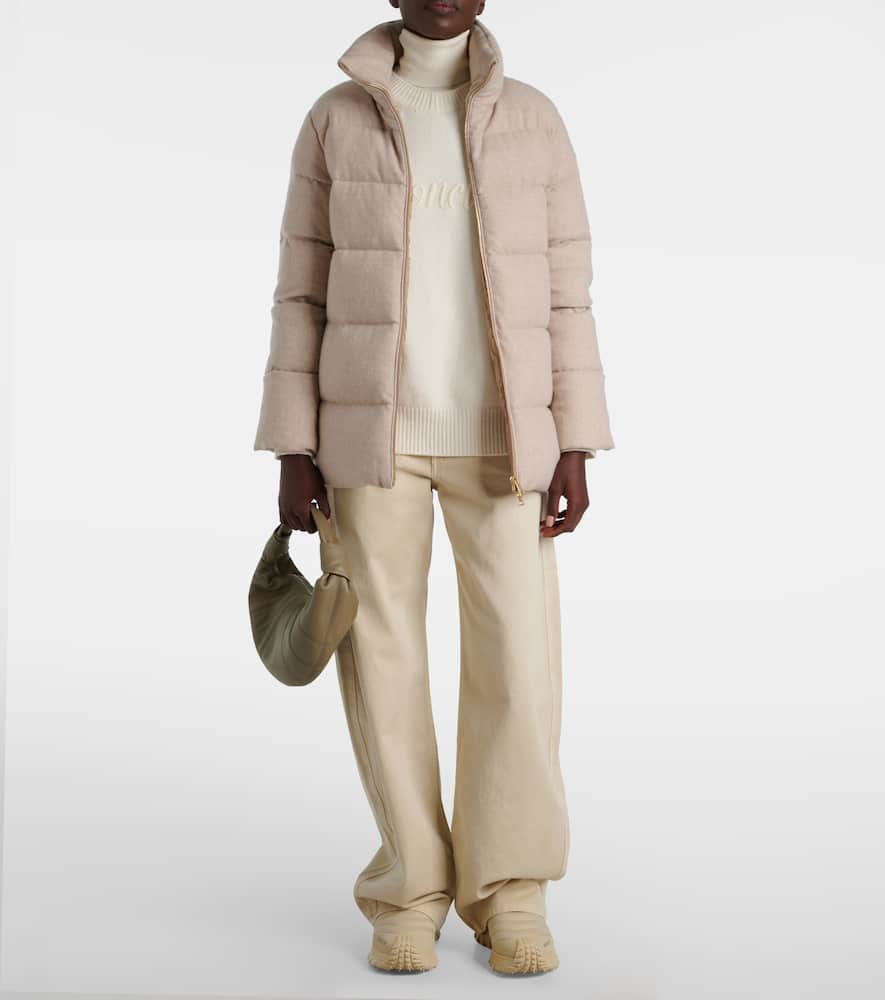 Moncler Bonaguil wool and cashmere down jacket