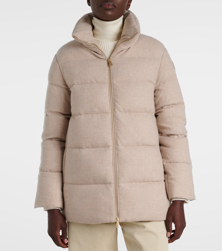 Moncler Bonaguil wool and cashmere down jacket