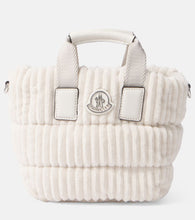 Moncler Caradoc Micro corduroy tote bag. Shop Moncler Top-Handle Bags for women now.