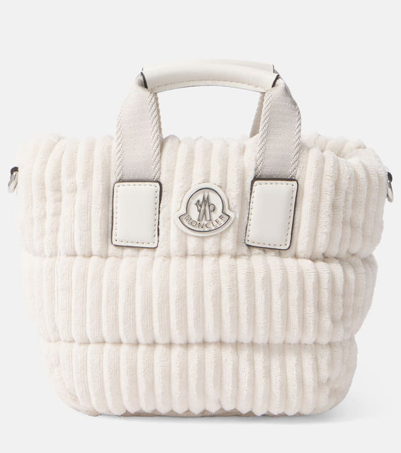 Moncler Caradoc Micro corduroy tote bag. Shop Moncler Top-Handle Bags for women now.