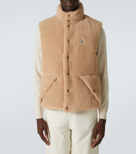 Moncler Colbricon reversible teddy down vest