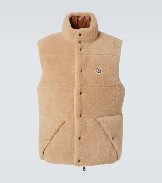 Moncler Colbricon reversible teddy down vest