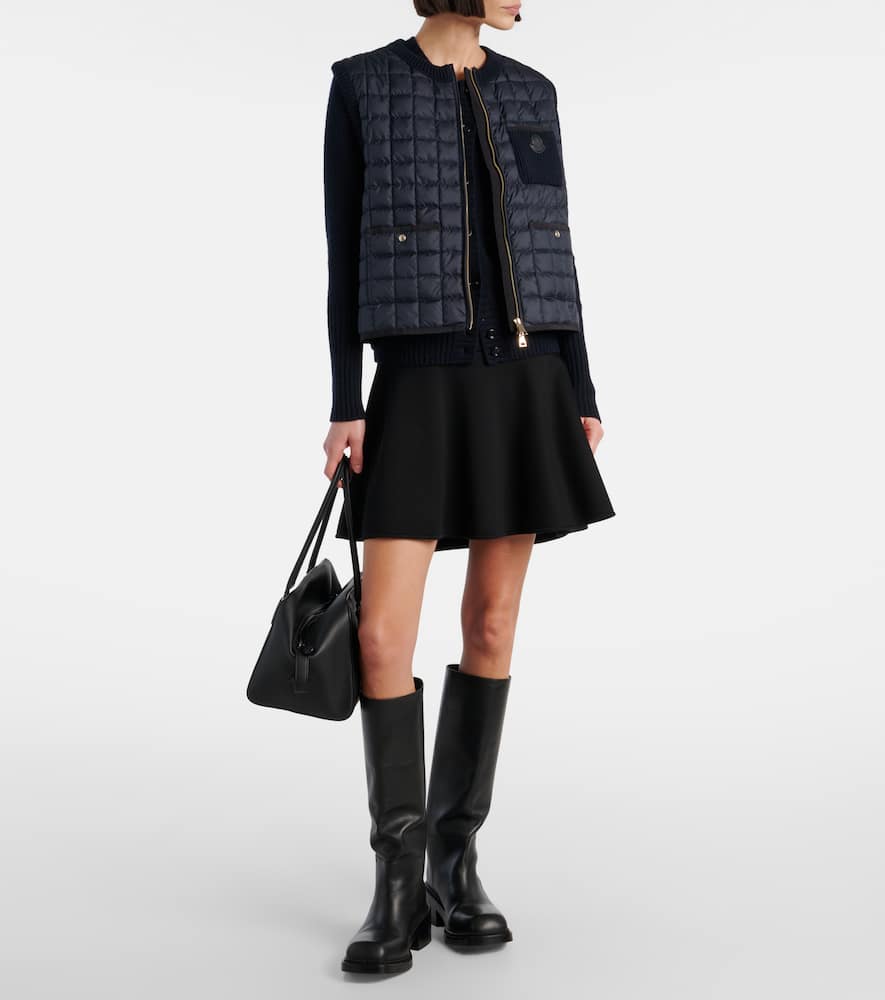 Moncler Cotton-blend down sweater vest