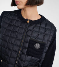 Moncler Cotton-blend down sweater vest