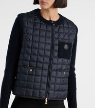 Moncler Cotton-blend down sweater vest