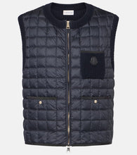 Moncler Cotton-blend down sweater vest