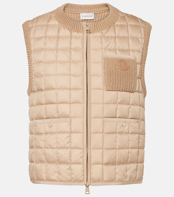 Moncler Cotton-blend down vest