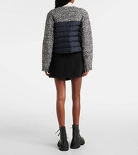 Moncler Dauphin cropped tweed down jacket