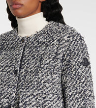 Moncler Dauphin cropped tweed down jacket