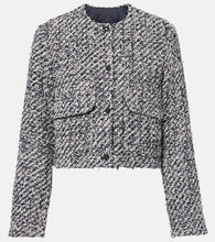Moncler Dauphin cropped tweed down jacket