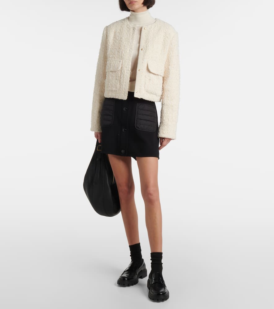 Moncler Dauphin tweed down jacket