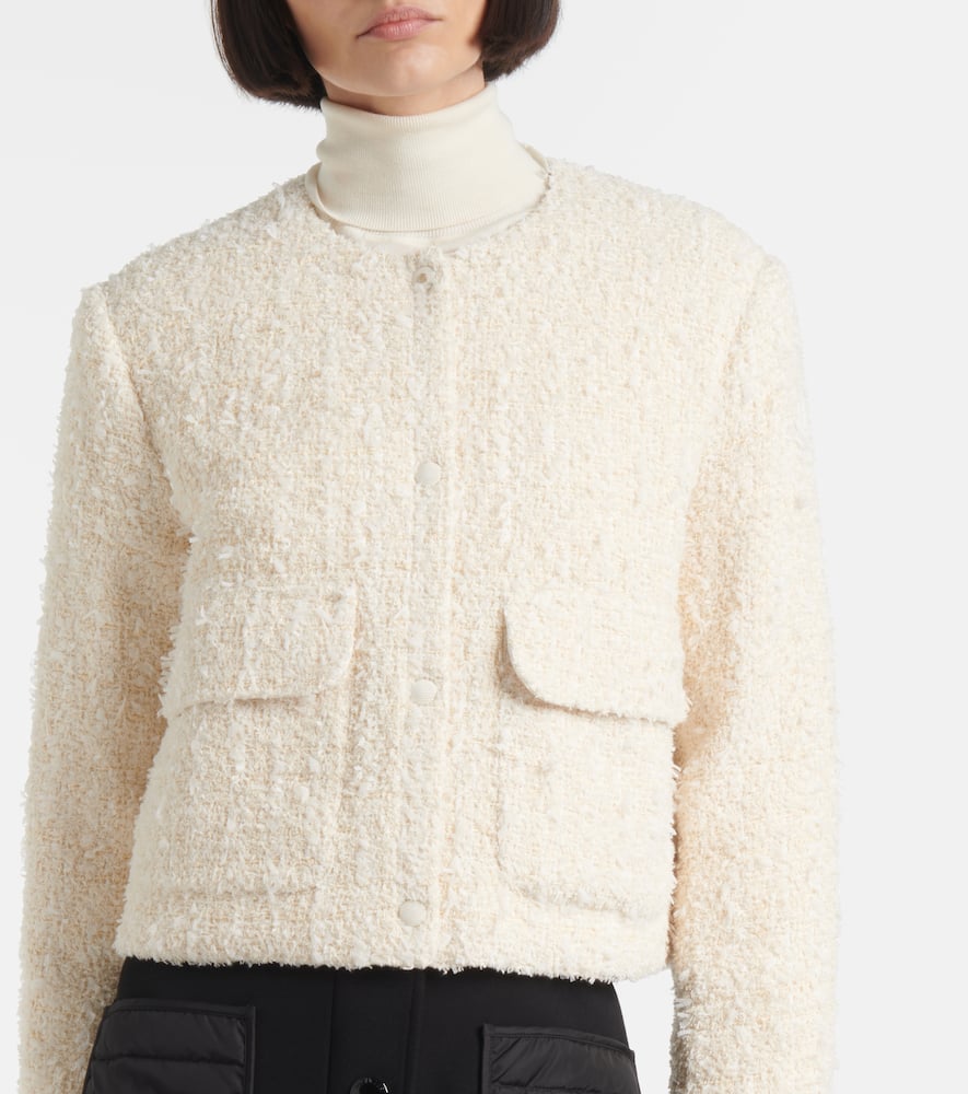 Moncler Dauphin tweed down jacket