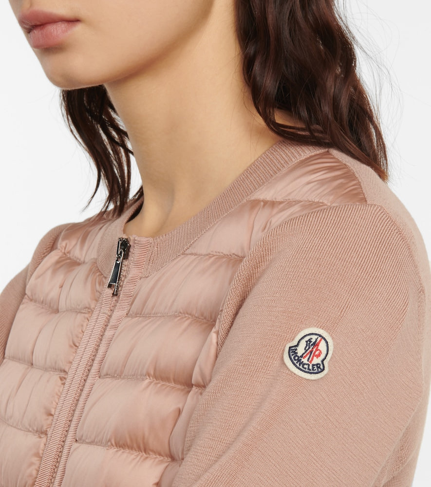Moncler Down and wool jacket