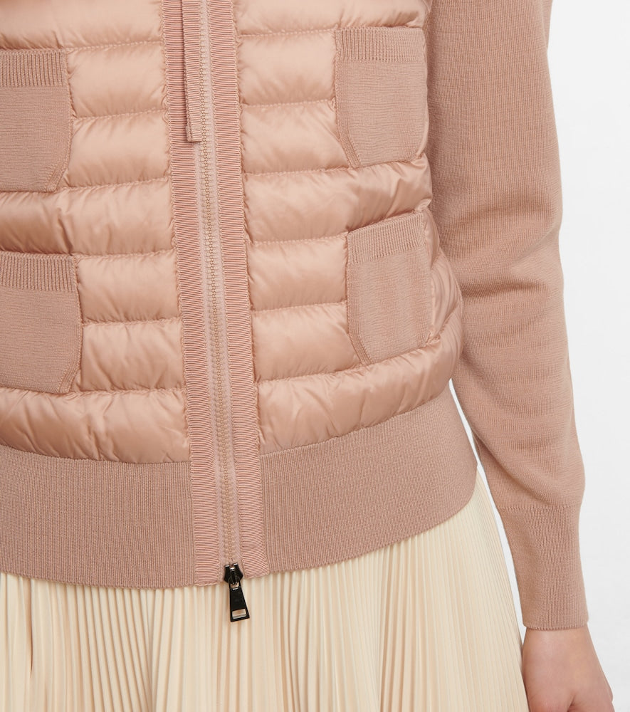 Moncler Down and wool jacket