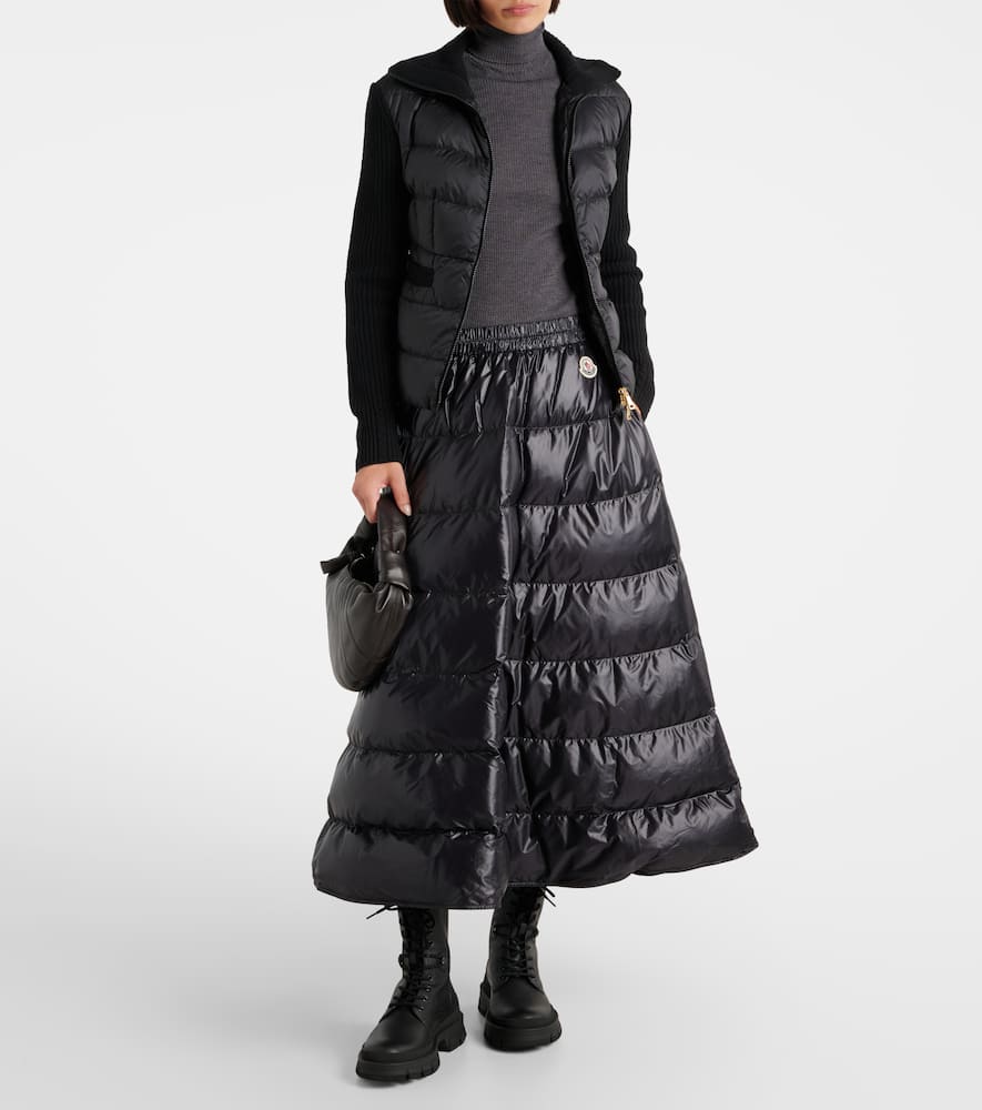 Moncler Down-paneled wool jacket