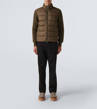 Moncler Down-paneled wool jacket