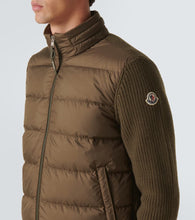 Moncler Down-paneled wool jacket