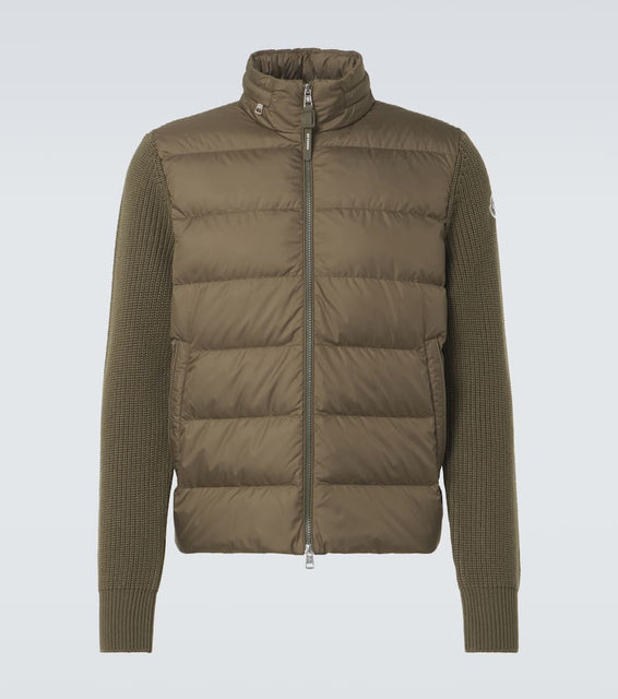 Moncler Down-paneled wool jacket