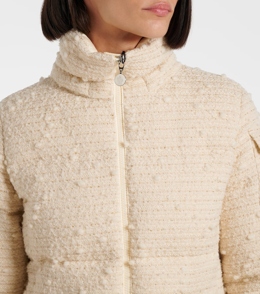 Moncler Fourmines tweed down jacket