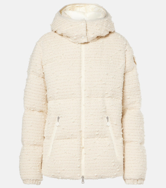 Moncler Fourmines tweed down jacket