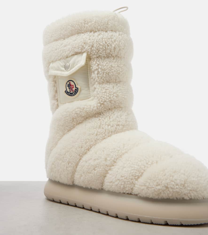 Moncler Gaia shearling snow boots