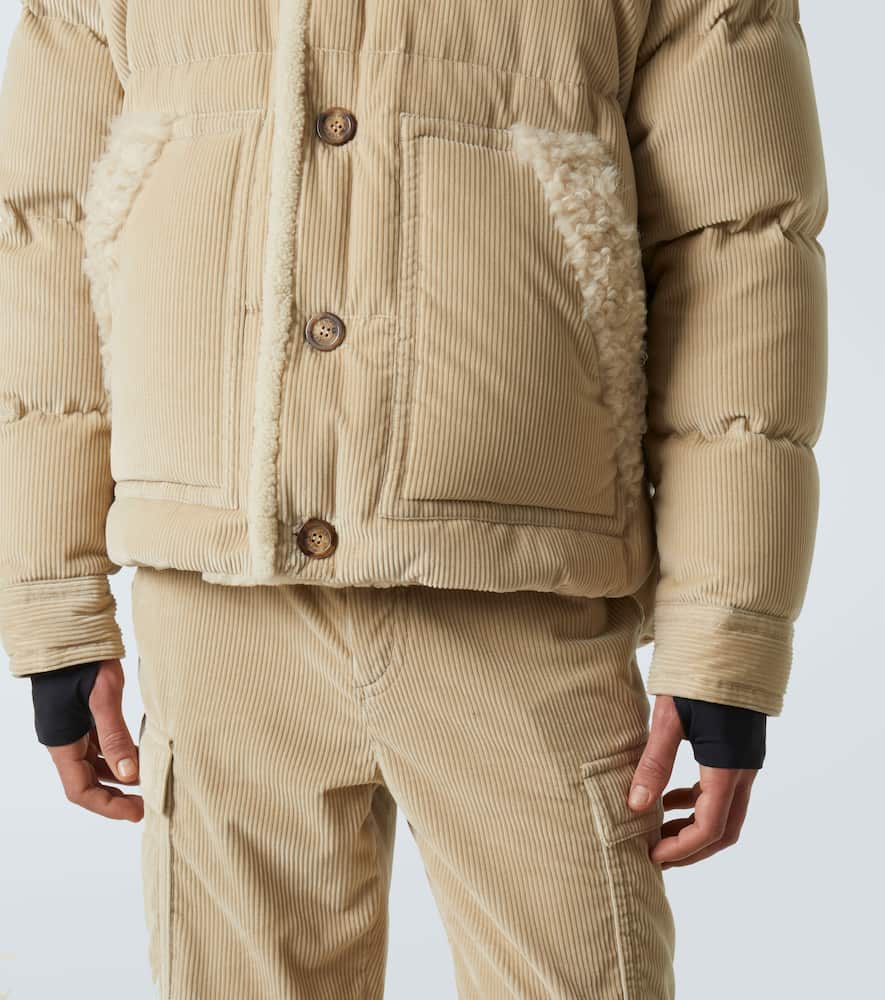 Moncler Grenoble Couloir cotton corduroy down jacket