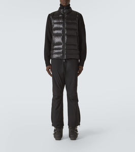 Moncler Grenoble Down-paneled zip-up wool cardigan