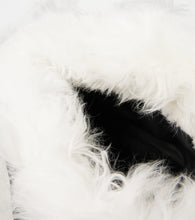 Moncler Grenoble Leather-trimmed shearling tote bag