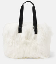 Moncler Grenoble Leather-trimmed shearling tote bag. Shop Moncler Grenoble Tote Bags for women now.