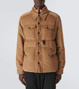 Moncler Grenoble Lech cotton corduroy down jacket