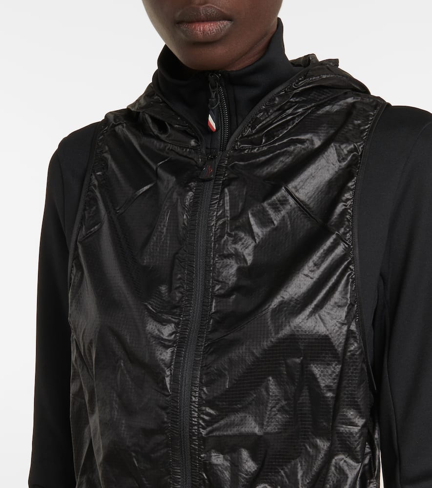 Moncler Grenoble Technical jersey zip-up hoodie