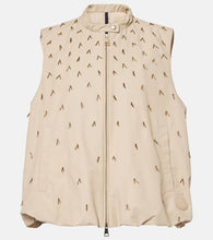 Moncler Gruilly beaded cotton-blend vest