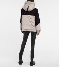 Moncler Iberis hooded half-zip down jacket