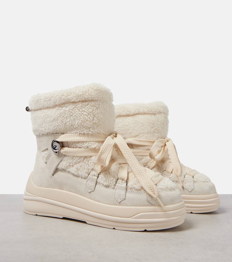 Moncler Insolux suede-trimmed snow boots