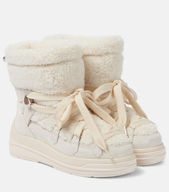 Moncler Insolux suede-trimmed snow boots