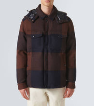 Moncler Ladurns checked wool down jacket